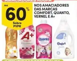 Continente Bom dia Nos amaciadores das marcas comfort, quanto, vernel e a+ promoção