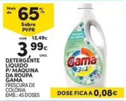 Continente Bom dia Detergente liquido p/maquina da roupa gama promoção