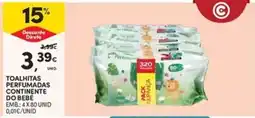 Continente Bom dia Toalhitas perfumadas continente do bebé promoção