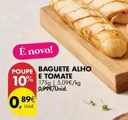 Pingo Doce Baguette alho e tomate promoção