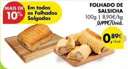 Pingo Doce Folhado de salsicha promoção