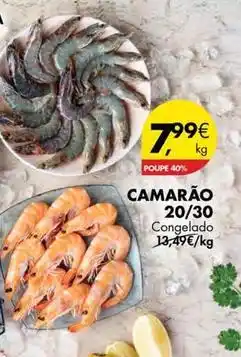Pingo Doce Camarão 20/30 promoção