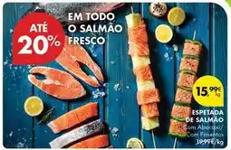 Pingo Doce com - espetada de salmao promoção