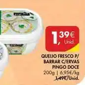 Pingo Doce Pingo doce - queijo fresco p/ barrar c/ervas promoção