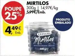 Pingo Doce Mirtilos promoção
