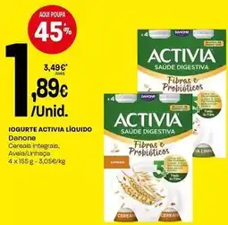 Intermarché Danone - iogurte activia liquido promoção