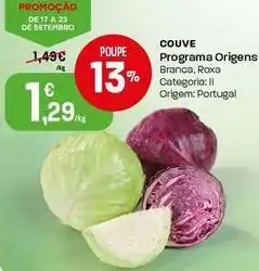Intermarché Programa origens - couve promoção