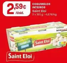 Intermarché Saint eloi - cogumelos inteiros promoção