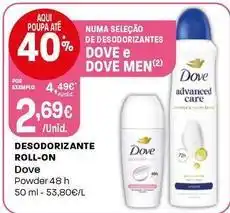 Intermarché Dove - desodorizante roll-on promoção