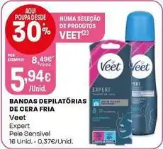 Intermarché Veet - bandas depilatórias de cera fria promoção