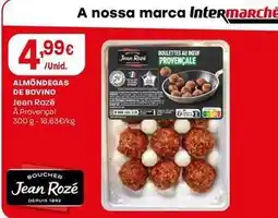 Intermarché Jean rozé - almôndegas de bovino promoção