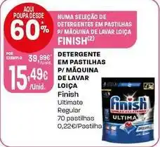 Intermarché Finish - detergente em pastilhas para maquina de lavar loica promoção