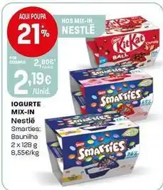 Intermarché Nestlé - iogurte mix-in smarties promoção