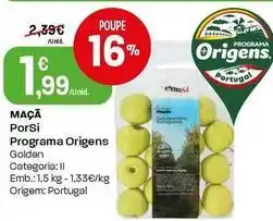 Intermarché Porsi programa origens - maçã promoção
