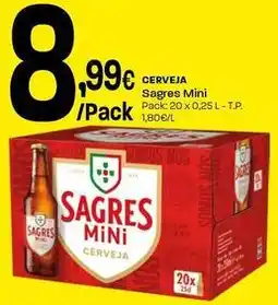 Intermarché Sagres mini - cerveja promoção