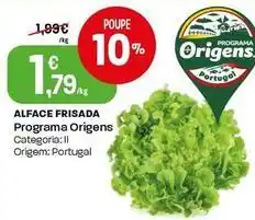 Intermarché Programa origens - alface frisada promoção