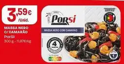 Intermarché Porsi - massa nero c/camarão promoção
