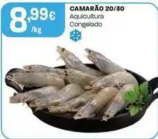 Intermarché Camarão aquicultura congelado promoção