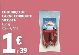 E.Leclerc Chouriço de carne corrente sicosta promoção