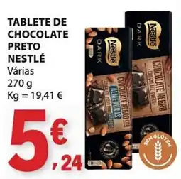 E.Leclerc Tablete de chocolate preto nestlé promoção