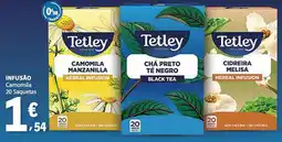 E.Leclerc Tetley Infusão Camomila promoção