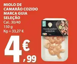 E.Leclerc miolo de camarão cozido marca guia seleção promoção