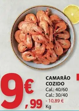 E.Leclerc Camarão cozido promoção