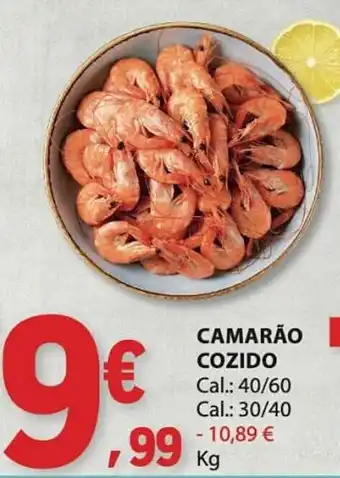 E.Leclerc Camarão cozido promoção