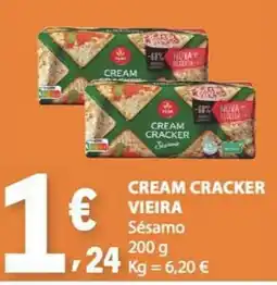 E.Leclerc cream cracker vieira sésamo promoção