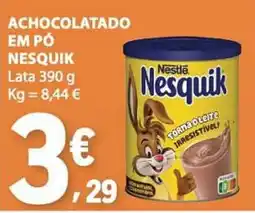 E.Leclerc achocolatado em pó nesquik promoção
