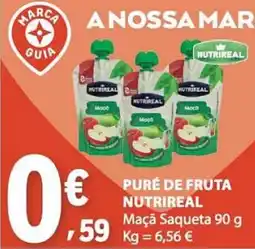 E.Leclerc puré de fruta nutrireal promoção