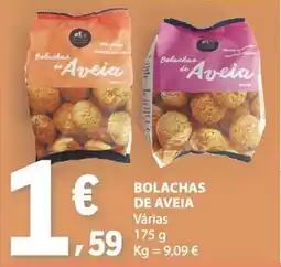 E.Leclerc Bolachas de Aveia promoção