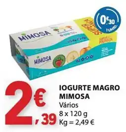 E.Leclerc Iogurte magro mimosa promoção