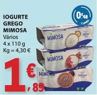 Iogurte grego mimosa