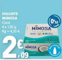 E.Leclerc Iogurte mimosa coco promoção