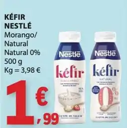 E.Leclerc Kéfir Nestlé Morango/Natural promoção