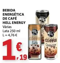 E.Leclerc Bebida energética de café hell energy promoção