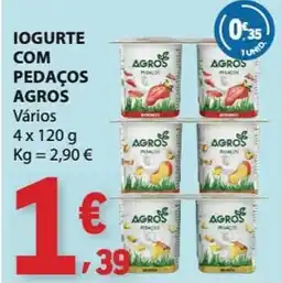 E.Leclerc Iogurte com pedaços agros promoção