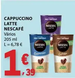 E.Leclerc Cappuccino latte nescafé promoção
