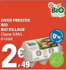 E.Leclerc Ovos frescos bio bio village promoção