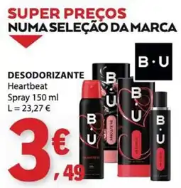 E.Leclerc Desodorante heartbeat bu promoção