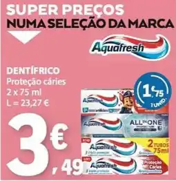E.Leclerc Dentífrico aquafresh promoção