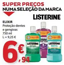 E.Leclerc listerine elixir proteção dentes e gengivas promoção