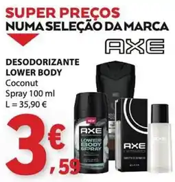 E.Leclerc desodorizante lower body coconut axe promoção
