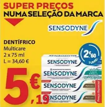 E.Leclerc Dentífrico Sensodyne Multicare promoção