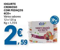 E.Leclerc Iogurte cremoso com pedaços eco+ promoção