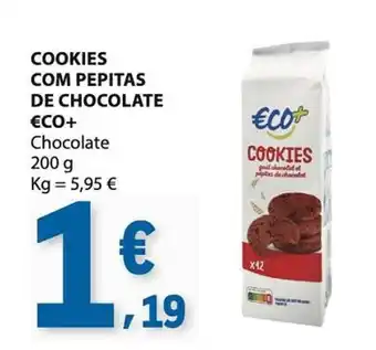 E.Leclerc Cookies com pepitas de chocolate eco+ promoção