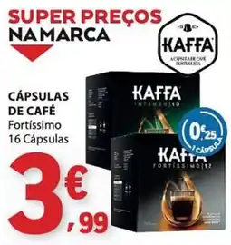 E.Leclerc Cápsulas de café kaffa fortíssimo promoção