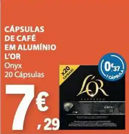 E.Leclerc Cápsulas de café em alumínio l'or onyx promoção