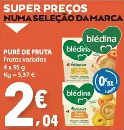 E.Leclerc Puré de fruta blédina promoção